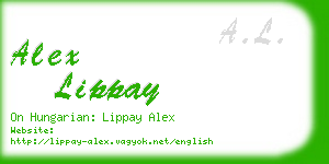 alex lippay business card